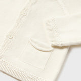 Cardigan Tricot In Filo Di Cotone Sostenibile Neonato MAYORAL 1360 - MAYORAL - Luxury Kids