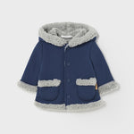 Giaccone Con Pellicciotto E Cappuccio Neonato MAYORAL 2402 - MAYORAL - LuxuryKids