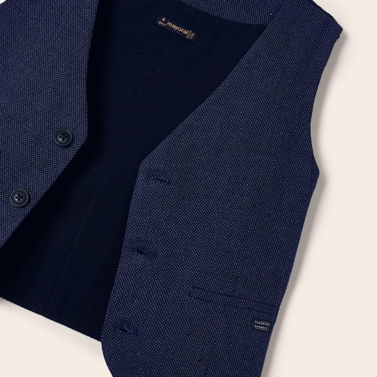 Gilet In Misto Lino Bambino MAYORAL 3349 - MAYORAL - Luxury Kids