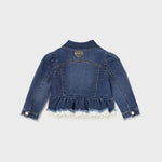 Giubbino In Denim Con Volant Neonata MAYORAL 1408 - MAYORAL - Luxury Kids
