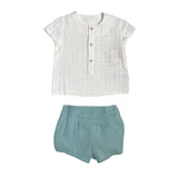 Completo Con Bermuda E Camicia In Cotone Neonato DEL SUR 0279