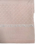 Coperta Scialle In Filo Di Cotone Con Pizzo Rosa Neonata CREAZIONI LUANA 1040 - CREAZIONI LUANA - Luxury Kids
