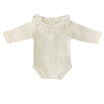 Body Manica Lunga Con Collo Volante in Caldo Cotone Neonata Babidu 1117BO - BABIDU - LuxuryKids