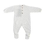 Tutina Intera In Filo Di Cotone Traforata Neonato/a WEDOBLE V2307346A - WEDOBLE - Luxury Kids