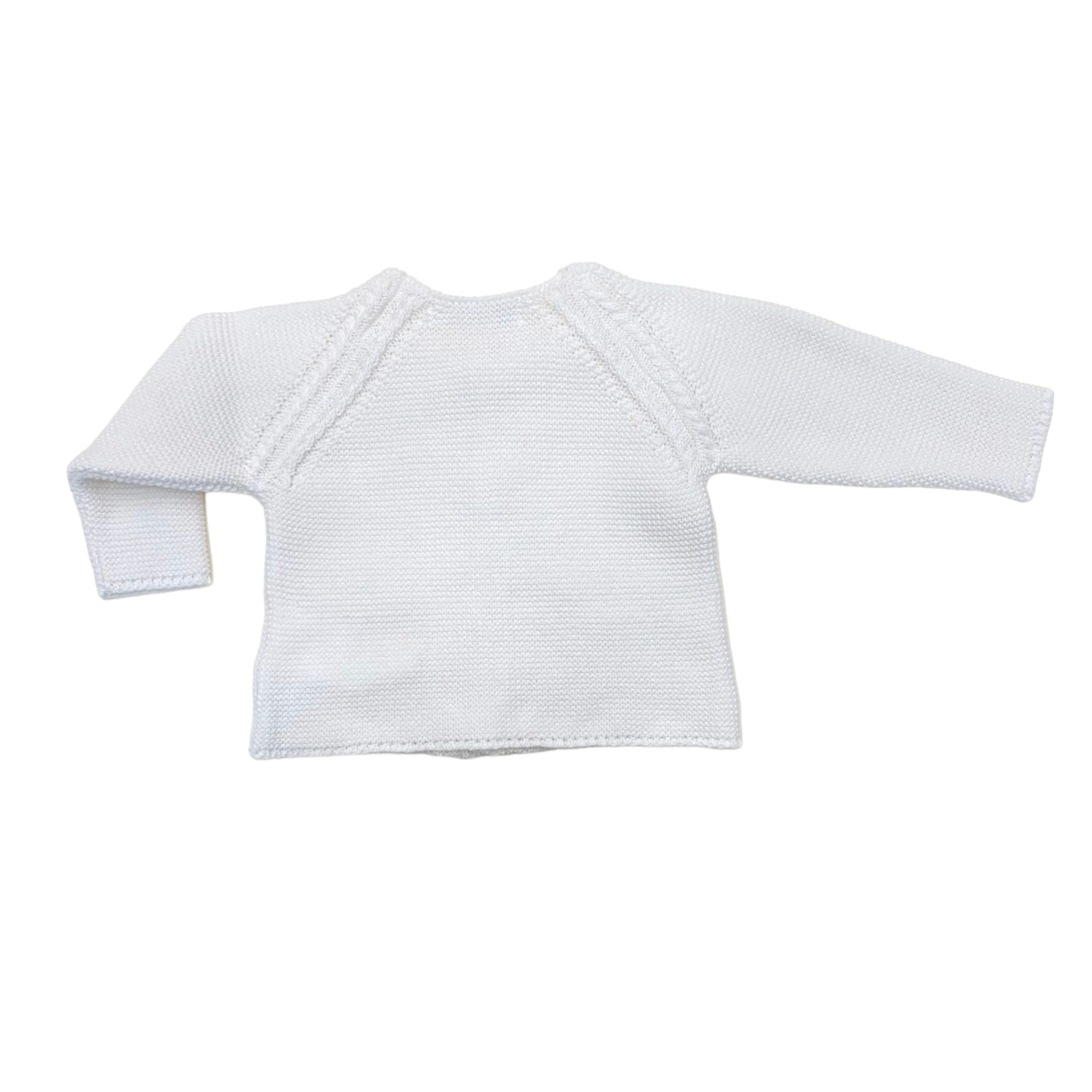 Cardigan In Caldo Cotone Con Trecce Neonato A&J 141 - A&J - LuxuryKids