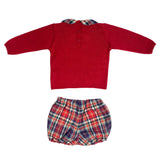 Completo Scozzese In Caldo Cotone Neonato GRANLEI 273 - GRANLEI - LuxuryKids