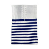 Schaldecke aus Baumwollgarn mit Zöpfen für Neugeborene I DELFI 2025A