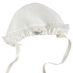 Pagliaccetto Battesimale In Organdis Di Seta Avorio Neonata PICCOLA GIUGGIOLA PALERMO - PICCOLA GIUGGIOLA - Luxury Kids