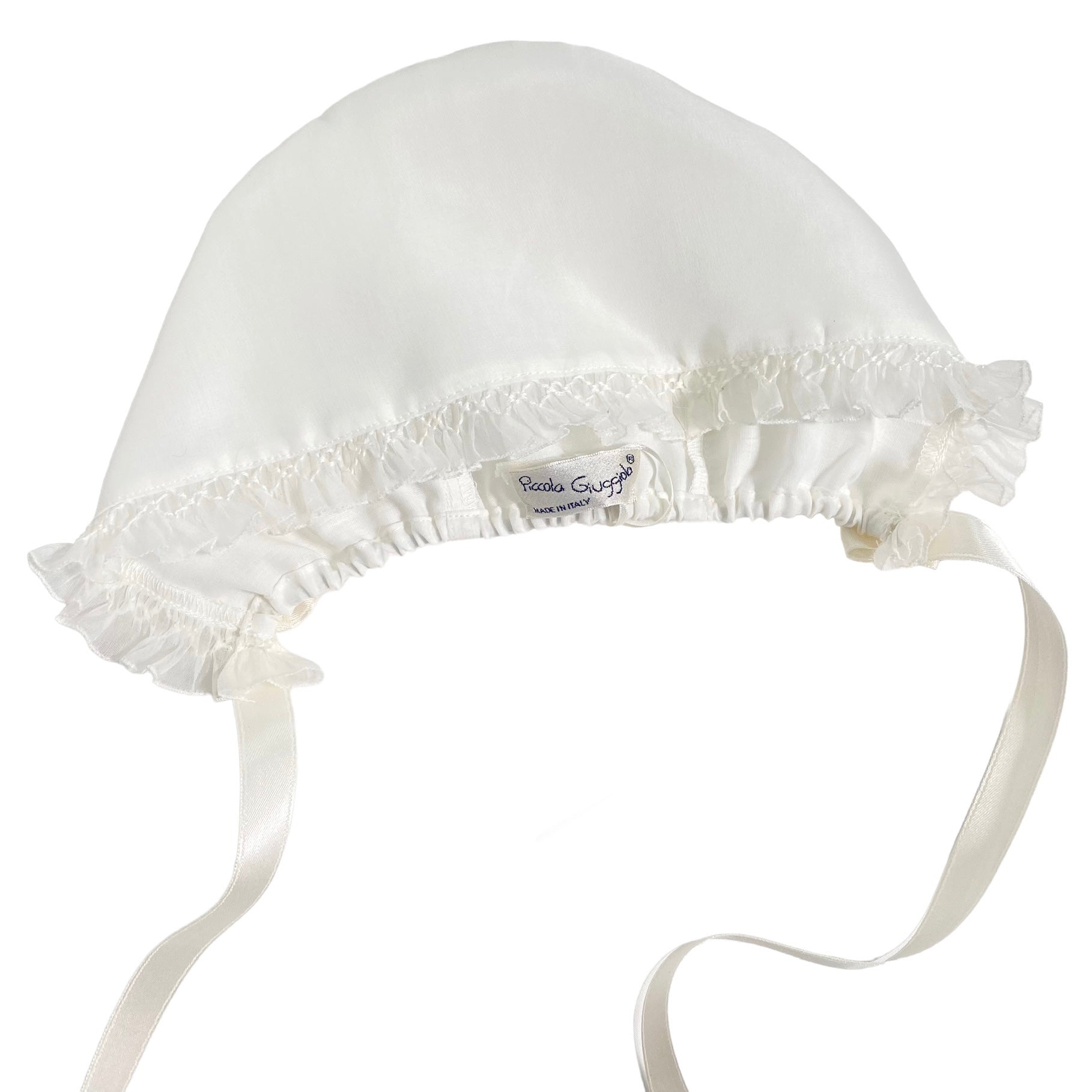 Pagliaccetto Battesimale In Organdis Di Seta Avorio Neonata PICCOLA GIUGGIOLA PALERMO - PICCOLA GIUGGIOLA - Luxury Kids