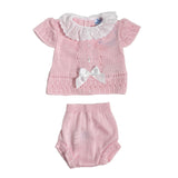 Pagliaccetto Spezzato In Tessuto Anallergico Acrilico Neonata SARDON MC191 - SARDON - Luxury Kids