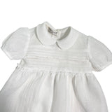 Pagliaccetto Battesimale In Lino E Pizzo Bianco Neonato PICCOLA GIUGGIOLA LERICI - PICCOLA GIUGGIOLA - Luxury Kids