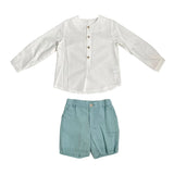 Completo Elegante Con Bermuda E Camicia In Cotone Bambino DEL SUR 1242