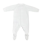 Tutina Intera In Filo Di Cotone Organico Bianca Neonato/a DR KID DK259 - DR KID - Luxury Kids