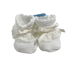 Calzino Scarpetta In Filo Di Cotone Con Pizzo Neonata GRANLEI 168 - GRANLEI - Luxury Kids