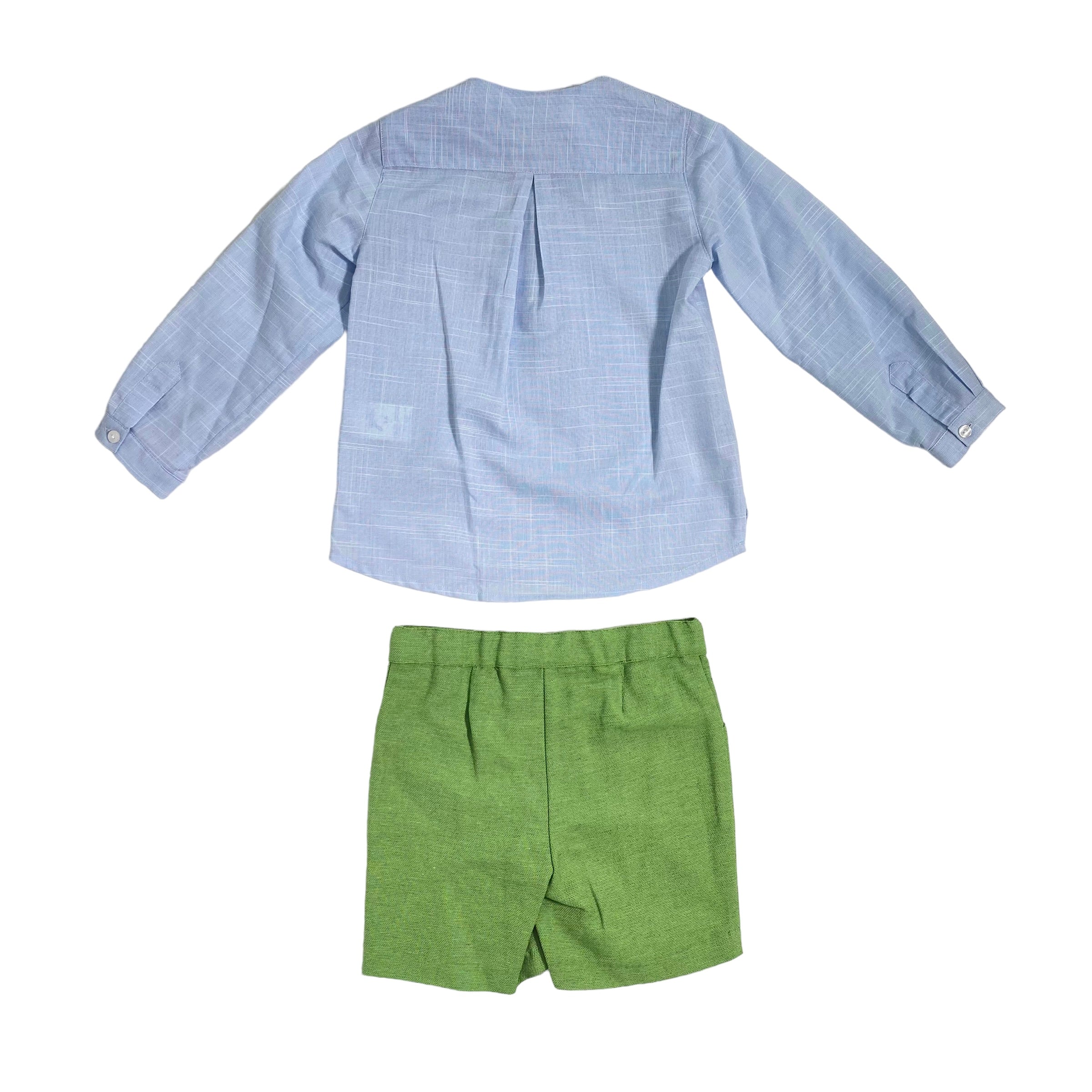 Completo Bermuda e Camicia In Cotone Bambino YOEDU 1225 - YOEDU - Luxury Kids