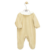 Tutina Intera In Ciniglia Beige Neonata BABIDU 19716 - BABIDU - LuxuryKids