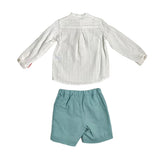 Completo Elegante Con Bermuda E Camicia In Cotone Bambino DEL SUR 1241