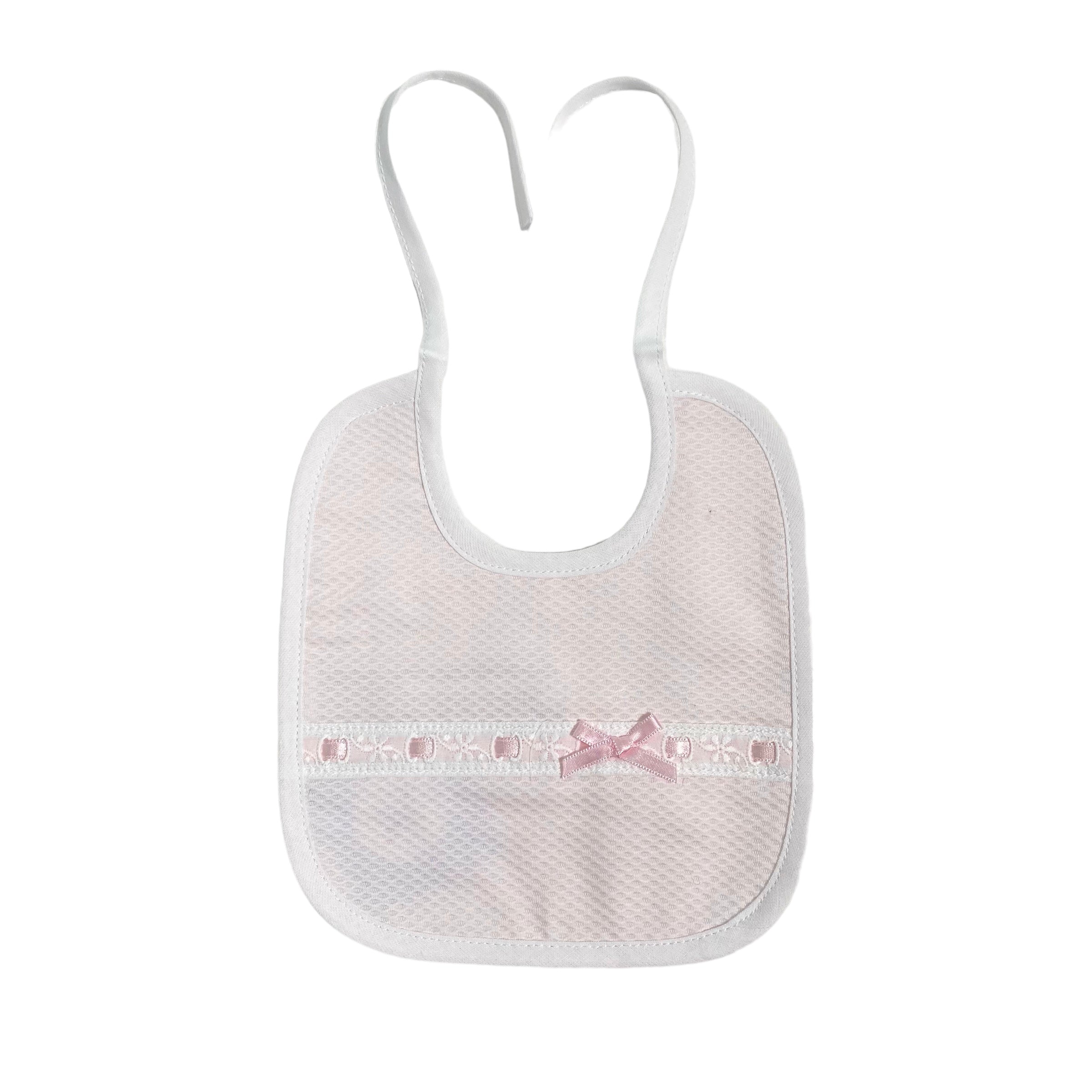 Bavetta In Piquet Con Pizzo Neonato/a SARDON LA402 - SARDON - Luxury Kids