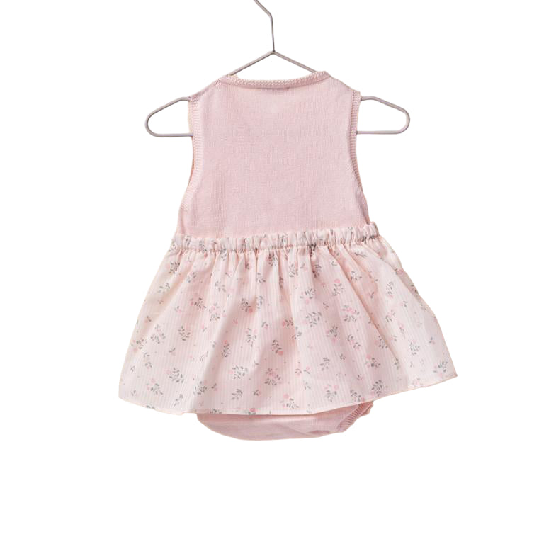 Pagliaccetto Smanicato Con Finta Gonna Neonata WEDOBLE V2302405C - WEDOBLE - Luxury Kids