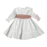 Abito Elegante Con Manica Lunga In Tulle Bambina DEL SUR 0550