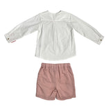 Completo Elegante Con Bermuda E Camicia In Cotone Bambino DEL SUR 1242