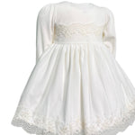 Abito Elegante In Velluto E Pizzo Neonata TETO E TATTA VE2498B - TETO E TATTA - LuxuryKids