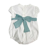 DEL SUR 0930 Strampler aus Baumwolle für Neugeborene mit halben Ärmeln