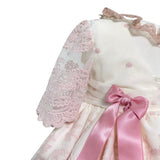 Abito Elegante Manica 3/4 Con Culotte In Tulle E Pizzo Rosa Neonata MIMOSA ITALICA - MIMOSA - Luxury Kids