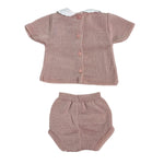 Pagliaccetto Spezzato In Tessuto Anallergico Acrilico Neonata SARDON MC170 - SARDON - Luxury Kids