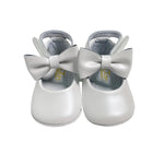 Scarpe Da Culla Modello Ballerina In Pelle Con Fiocco Neonata RIZITOS A2705P - RIZITOS - Luxury Kids