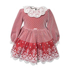 Abito Elegante Manica Lunga Bambina MIMOSA ALMENDRA - MIMOSA - LuxuryKids