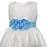 Abito Elegante Smanicato In Rasatello Neonata PETIT 2015659 - PETIT - Luxury Kids