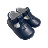 Scarpe Da Culla In Pelle Con Occhielli Neonato PANYNO A2414P - PANYNO - Luxury Kids