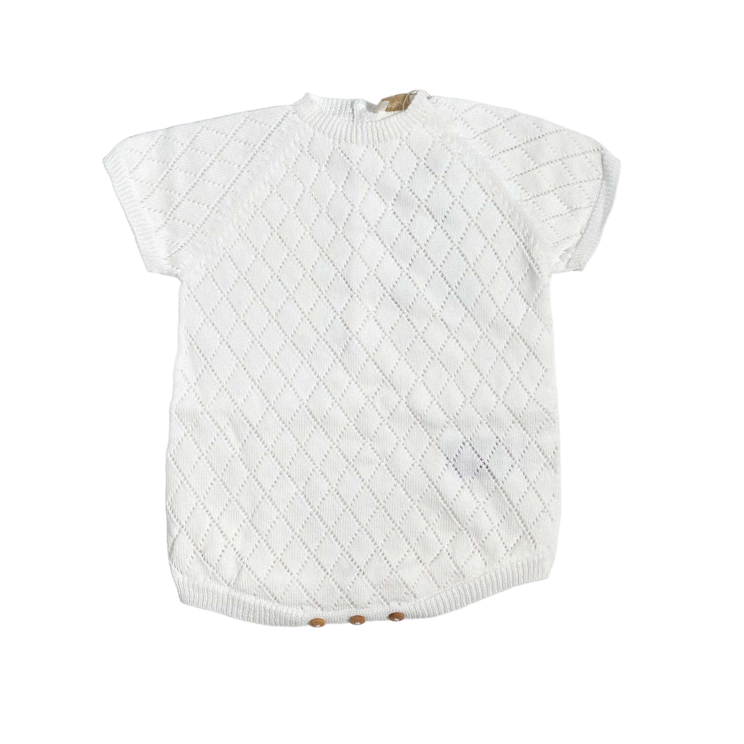 Pagliaccetto Intero In Filo Di Cotone Traforato Neonato/a WEDOBLE V2307305A - WEDOBLE - Luxury Kids