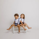 Pullover-Set mit Hosenrock und Hosenträgern aus Baumwolle für Baby-Mädchen CALAMARO 17840