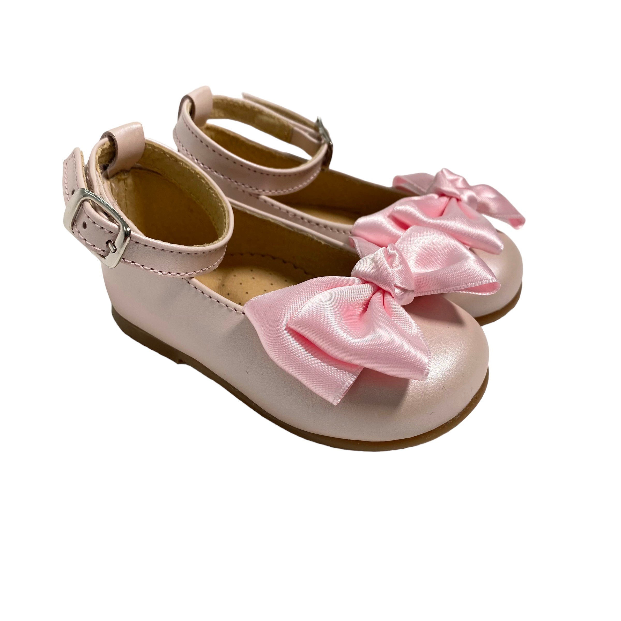 Scarpe Primi Passi Modello Ballerina In Pelle Con Fiocco Neonata PANYNO B3004 - PANYNO - Luxury Kids