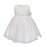 Abito Elegante Smanicato In Tulle Neonata NINNAOH E23AB403 - NINNAOH - Luxury Kids