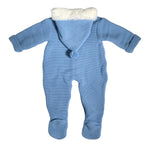 Tutone Con Cappuccio Con Ecopelliccia Neonato/a BABY FASHION 180.4 - Baby Fashion - LuxuryKids
