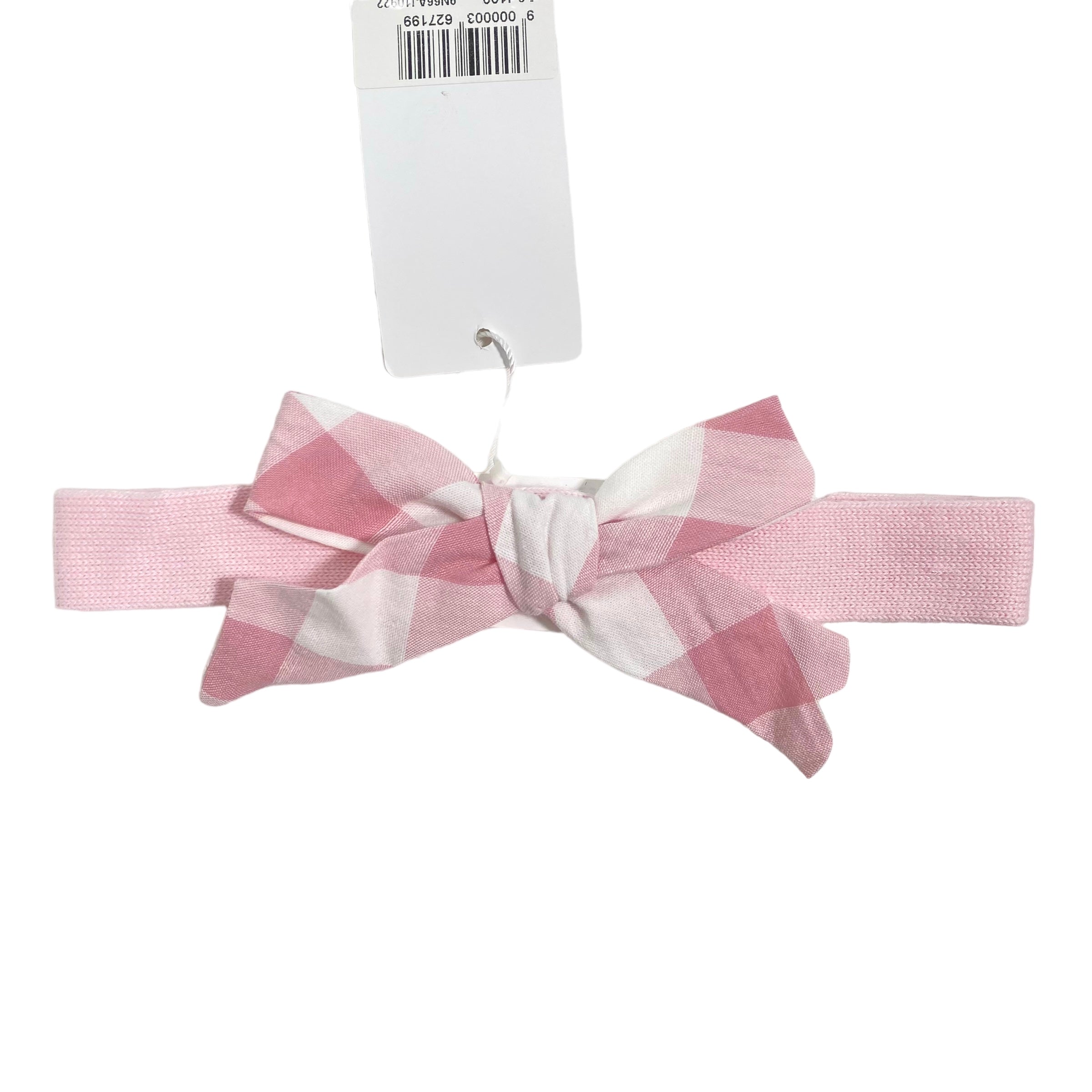 Fascia In Filo Rosa Con Fiocco Neonata A&J A&J109 - A&J - Luxury Kids