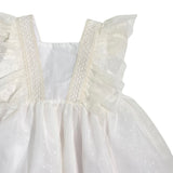 Abito Smanicato In Tulle Elegante Neonata YOEDU 0502 - YOEDU - Luxury Kids