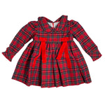 Abito Manica Lunga Tartan Rosso Neonata PHI CLOTHING 22714 - PHY CLOTHING - LuxuryKids