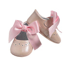 Scarpe Da Culla Modello Ballerina In Vernice Con Fiocco In Raso Neonata PANYNO A3203V - PANYNO - Luxury Kids