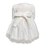 Abito Elegante In Velluto E Pizzo Neonata TETO E TATTA VE2498B - TETO E TATTA - LuxuryKids