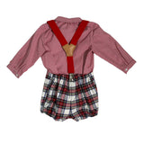 Completo Con Salopette Scozzese Neonato DEL SUR 1871 - DEL SUR - LuxuryKids