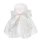 Abito Elegante Smanicato In Mikado Bianco Neonata MIMILU' 330BB - MIMILU' - Luxury Kids