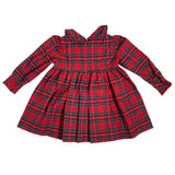 Abito Manica Lunga Tartan Rosso Neonata PHI CLOTHING 22714 - PHY CLOTHING - LuxuryKids