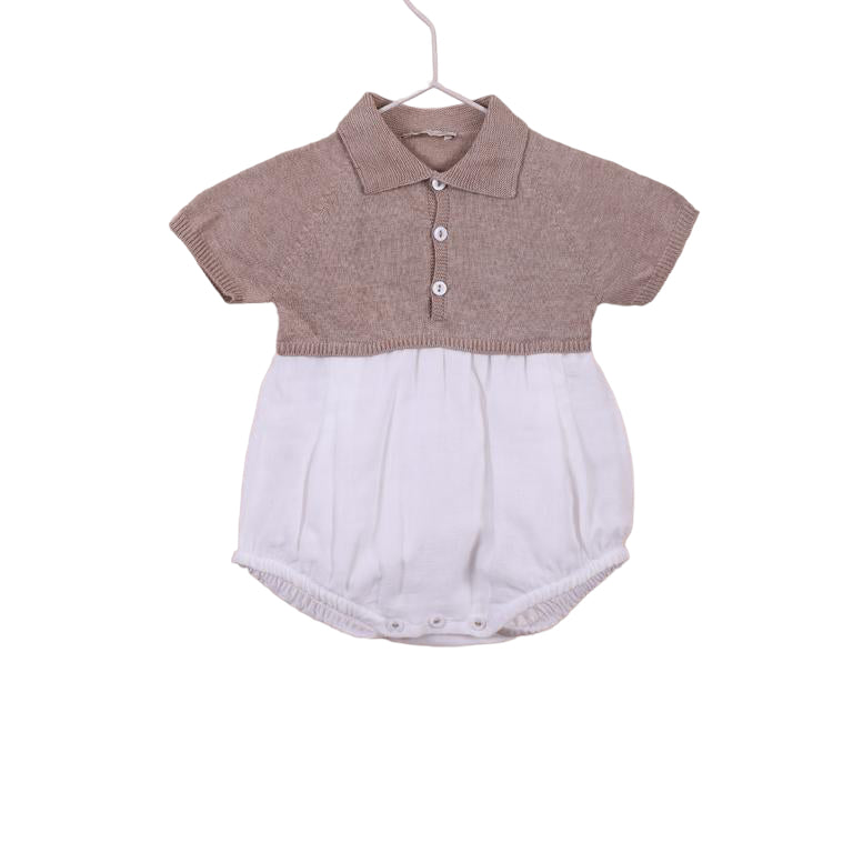 Pagliaccetto Intero In Filo E Cotone Neonato WEDOBLE V2305405A - WEDOBLE - Luxury Kids