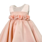 Abito Elegante Smanicato In Organza Neonata NINNAOH E23AB416 - NINNAOH - Luxury Kids