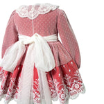 Abito Elegante Manica Lunga Bambina MIMOSA ALMENDRA - MIMOSA - LuxuryKids