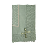 Coperta Scialle In Filo Di Cotone Ricamata Neonata A&J A&J209 - A&J - Luxury Kids